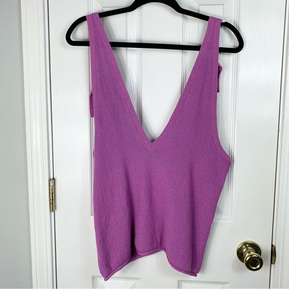 Free People Beach Keiran Knit Tie Shoulder Sweater Tank Size XS - Picture 1 of 8